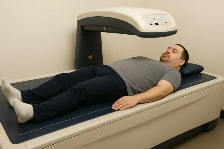 DXA body composition scan results